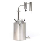 SPEAKEASY PRO – 8 Gallon Moonshine Still – Double Chamber Distiller, Stainless Steel DIY Brandy Whiskey Kit, Home Brewing