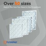 Filters Fast 10x16x1 Pleated Air Filter (6 Pack), Merv 11 | 1″ AC Furnace Air Filters, Made in the USA | Actual Size: 9.75″x15.75″x 0.75″
