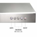 BV Range Hood – 30 Inch 750 CFM Under Cabinet Stainless Steel Kitchen Range Hoods, Dishwasher Safe Baffle Filters w/LED Lights, Ducted Kitchen Exhaust Fan Hood (30 Inch – 750 CFM/RH-01)