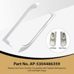 Appliance Pros Door Handle Replacement Part for 5304486359 (Left and Right Slope), White