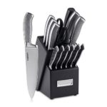 Cuisinart C77SS-15P Graphix Collection 15-Piece Cutlery Knife Block Set, Stainless Steel