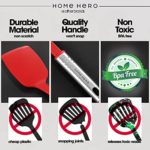 25 Kitchen Utensil Set Home Hero – Nylon Cooking Utensils – Kitchen Utensils with Spatula – Kitchen Gadgets Cookware Set – Kitchen Tool Set- Red