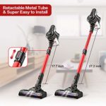 INSE Cordless Vacuum, 12KPa Powerful Vacuum Cleaner with 160W Motor, 4-in-1 Stick Vacuum, Rechargeable Handheld Vacuum Cleaner for Home Hard Floor Carpet Pet Hair- N6