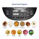 COMFEE’ 5.2Qt Asian Style Programmable All-in-1 Multi Cooker, Rice Cooker, Slow Cooker, Steamer, Saute, Yogurt Maker, Stewpot with 24 Hours Delay Timer and Auto Keep Warm Functions