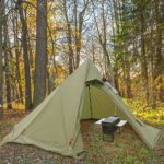 Fltom Camp Tent Stove, Portable Wood Stove for Tent with Large Firebox, Include Heat Resistant Glass, Stainless Steel Grill and Chimney Pipes