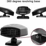 Car Heater, 12V 150W Portable Car Fan with Air Purification 2 in 1 Fast Heating & Cooling Function 3-Outlet, Plug in Cigarette Car Defroster(Black)
