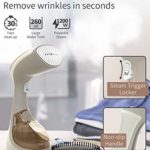 OMAIGA Steamer for Clothes, Portable Garment Steamer, Handheld Travel Steamers for Clothes, Fabric Steamers for Clothes Removes Wrinkles, 15-Second Fast Heat-up, for All Kind of Garments, Home/Travel