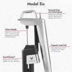 Coravin Model Six Advanced – Wine Preservation System and Aerator – Silver – Includes 3 Argon Gas Capsules