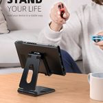 Lamicall Adjustable Phone Tablet Stand, Playstand for Switch, Foldable Desk Holder Dock, Compatible with iPad Mini, 9.7” iPad Pro Air, Phone 12 Mini 11 Pro Xs Xs Max Xr X 8 7 6 6s Plus SE (4-10”)