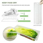 Food Storage Containers, 3 x 1.5L Fridge Organizer Case with Removable Drain Plate, Tray to Keep Fruits, Vegetables, Meat, Fish etc. Out of The Drippings