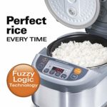 Hamilton Beach Advanced Multi-Function, Fuzzy Logic Rice Cooker & Food Steamer, 16 Cups Cooked (8 Uncooked), Digital & Programmable, Stainless Steel (37570)
