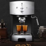 DOOST The best choice for consumer and commercial espresso machine, drip coffee and cappuccino latte making machine, steam foaming, steam pipe sleeve, removable drip plate, water tray, filter cup