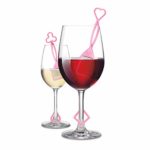 PureWine Wand Purifier Removes Histamines and Sulfites – Reduces Wine Allergies & Eliminates Headaches, Aerates Restoring Taste & Purity – Twist Off Wine Glass Charm Accessory Each Wand – Pack of 12