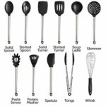 Home Hero 11 Silicone Cooking Utensils Kitchen Utensil Set – Stainless Steel Silicone Kitchen Utensils Set – Silicone Utensil Set Spatula Set – Silicone Utensils Cooking Utensil Set Salad Tong