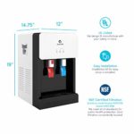Avalon B8WHT Touchless Countertop Bottleless Water Cooler Water Dispenser – Hot & Cold Water, NSF Certified Filter- UL/Energy Star Approved- White