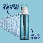 Brita Plastic Water Filter Bottle, 26 Ounce 1, Sea Glass