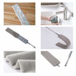 Loteaf Gap Dust Brush for Cleaning Under Appliances with Telescoping Long Handle 60 inches Washable and Retractable Gap Duster Brush Feather Duster for Under Furniture Couch, Fridge, Washer Cleaning