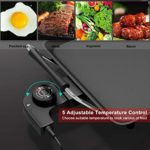 Costzon 35″ Electric Teppanyaki Table Top Grill Griddle, Portable BBQ Barbecue Nonstick Extra Large Griddle Electric for Camping Indoor Outdoor with Adjustable Temperature