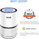 LEVOIT Air Purifier for Home, H13 True HEPA Filter for Smokers, Smoke, Dust, Mold, and Pollen in Bedroom, Filtration System Odor Eliminators for Office with Optional Night Light, 1 pack, White