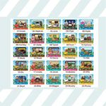 50 Pcs ACNH NFC Amiibo Cards for Animal Crossing New Horizons, Compatible with Switch/Switch Lite/Wii U/New 3DS with Storage Case
