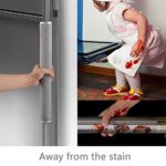 OUGAR8 Refrigerator Door Handle Cover Set of 4, Kitchen Appliances Gloves Fridge Microwave Dishwasher Door Cloth Protector-Catches Drip,Fingerprint Dust Cover (4pcs, Gray Plush)