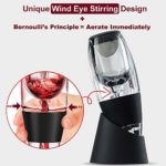 ZORTUNG Wine Aerator Decanter Pourer Spout Set With Filters for Purifier Stand Travel Bag Diffuser Air Aerating Strainer for Red and White Wine Christmas Ideas for Wine Lover Gifts