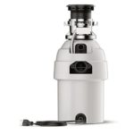 Waste King L-8000TC Controlled Activation 1 HP Garbage Disposal with Safer Controlled Grinding, Power Cord Included , White , Gray