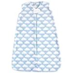 Hudson Baby Unisex Baby Plush Sleeping Bag, Sack, Blanket, Blue Clouds Plush, 18-24 Months