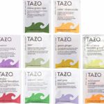 Tazo Tea Bags Sampler 20 Count Variety Gift Box, 10 Different Flavors with By The Cup Honey Sticks