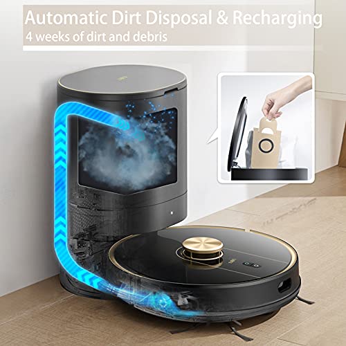 Uoni V980Plus Robot Vacuum Cleaner with SelfEmptying Dustbin Lidar