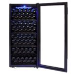 Whynter FWC-1201BA 124 Bottle Freestanding Wine Refrigerator, Black