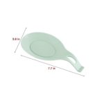 Silicone Spoon Rest for Kitchen Counter,Kitchen Gadgets Organizer Kitchen Spoon Holder,Almond-Shaped Cooking Spoon Holder for Stove Top for Countertop,4-PACK