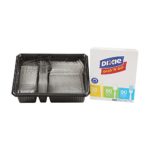 Dixie Heavy-Weight Polystyrene Plastic Fork, Teaspoon And Knife Cutlery Pack by GP PRO (Georgia-Pacific), Crystal, CH0369DX7, (90 Forks, 60 Spoons, and 30 Knives Per Kit, 1 Kit Per Case), Clear