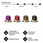 Peet’s Coffee Espresso Capsules Variety Pack, 40 Count Single Cup Coffee Pods, Compatible with Nespresso Original Brewers, Crema Scura, Nerissimo, Ricchezza, Ristretto