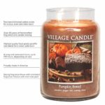Village Candle Spiced Pumpkin Large Apothecary Jar, Scented Candle, 21.25 oz.