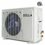 Della 12000 BTU Mini Split Air Conditioner Ductless Inverter System 17 SEER 115V with 1 Ton Heat Pump, Pre-Charged Condenser and Full Installation Accessories Kit AHRI
