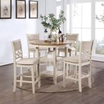 New Classic Furniture Mitchell Dining Room Table, Bisque/Brown