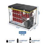 SetPower RV45 Portable RV Refrigerator, Single Zone Car Fridge Freezer, DC 12/24V, AC 110-240V, 0? to 50?, Home & Car Use (47 Quarts)