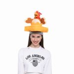 JOYIN Thanksgiving Decorative Plush Turkey Pie Hat for Thanksgiving Dress Up Party, Role Play and Carnival Cosplay