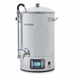 KLARSTEIN Mundschenk Beer Brewer – Complete Home Brewing System, Mash Tun, Home Fermentation of Beer and Wine, LCD and Touch Panel, 304 Stainless Steel, 8 Gallons (30 Litre) Capacity, Light Silver
