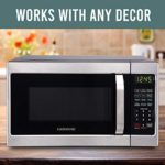 Farberware Classic FMO07AHTBKJ 0.7 Cu. Ft. 700-Watt Microwave Oven with LED Lighting, Brushed Stainless Steel