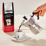 Bialetti – Moka Express: Iconic Stovetop Espresso Maker, Makes Real Italian Coffee, Moka Pot 9 Cups (14 Oz – 420 Ml), Aluminium, Silver