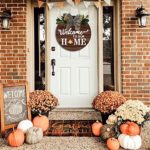 Welcome Sign for Front Door Decor,Welcome Sign with Different Designs on Both Sides for Fall Decor and Farmhouse Decor with 21 Interchangeable Seasonal Holiday Icons,Suitable for Celebrations of Various Holidays in all Seasons,Fun DIY Wood Door Decor for Housewarming Gift