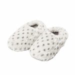 Intelex Fully Microwavable Luxury Cozy Slippers Snowy