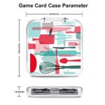 Kitchy Kitchen Utensils Game Card Case for Swítch Protective Portable Case Box with 12 Cartridge Slots