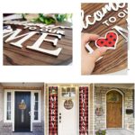 Seasonal Interchangeable Welcome Sign for Front Door, Welcome to Our Home Sign, Interchangeable Holiday Welcome Door Sign , Front Porch Holiday Decor for Housewarming Gifts,Party Deco,Christmas