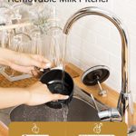 AEVO Milk Frothing Machine, Automatic Electric Milk Warmers and Foam Maker, Dishwasher Safe Detachable Pitcher, Milk Steamer and Frother, 4 Modes for Lattes, Cappuccinos, Hot Chocolate, and More