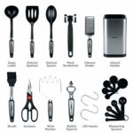 SMIRLY Silicone Kitchen Utensils Set with Holder: Silicone Cooking Utensils Set for Nonstick Cookware, Kitchen Tools Set, Silicone Utensils for Cooking Set Kitchen Set for Home Kitchen Accessories Set