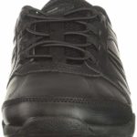 Avia Women’s Avi-Focus Comfort Slip On Shoes for Work, Nursing, Restaurants, & Walking Food Service, Black/Metallic Iron Grey/Chrome Silver, 6