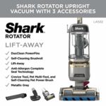 Shark LA502 Rotator Lift-Away ADV DuoClean PowerFins Upright Vacuum with Self-Cleaning Brushroll Powerful Pet Hair Pickup and HEPA Filter, 0.89 Quart Dust Cup Capacity, Silver